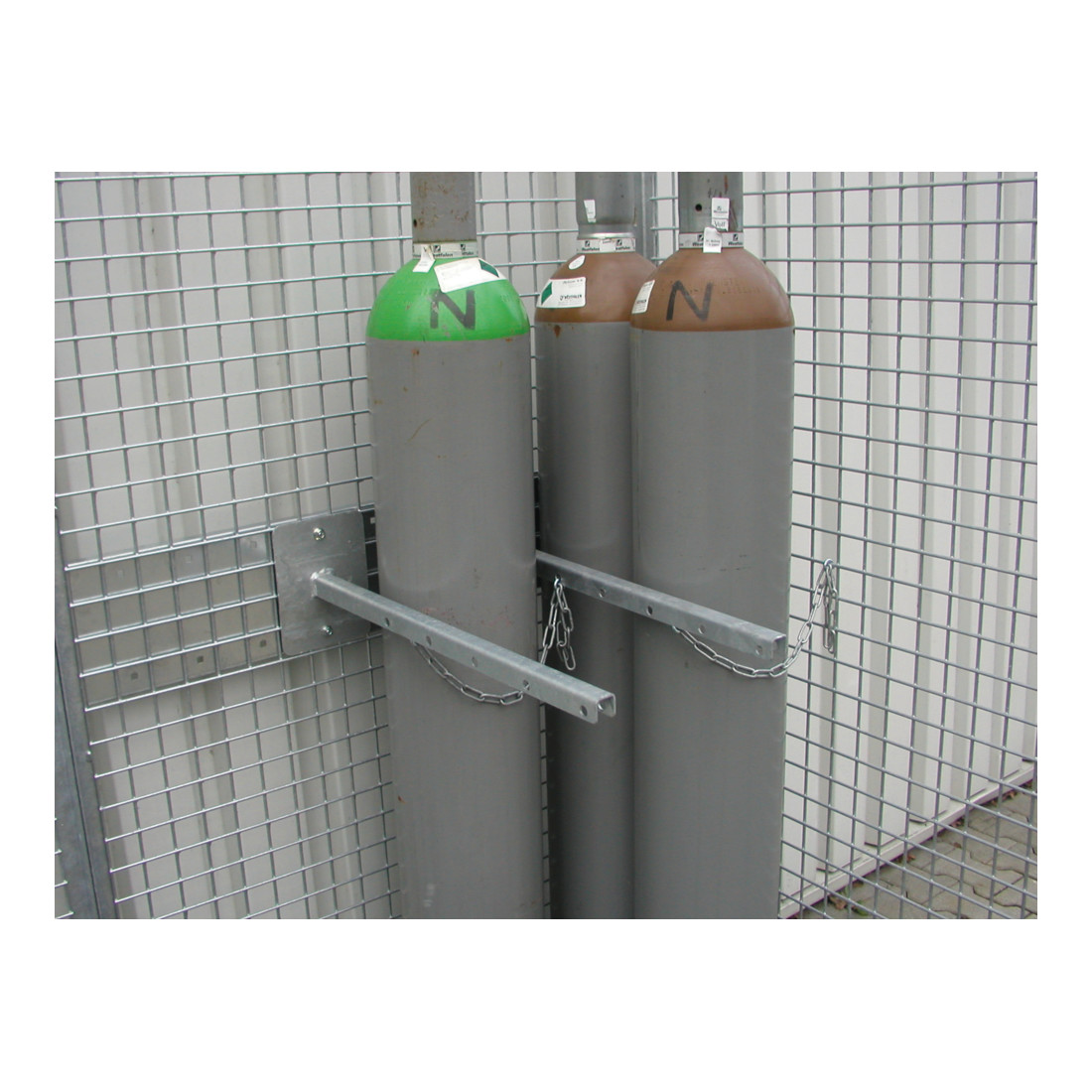 Bauer Südlohn Porte-bouteilles avec chaîne de sécurité, galvanisé à chaud