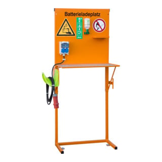 Bauer Südlohn Poste de charge batterie BL 1, laqué, orange jaune