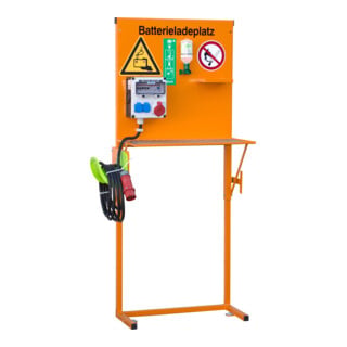 Bauer Südlohn Poste de charge batterie BL 3, laqué, orange jaune