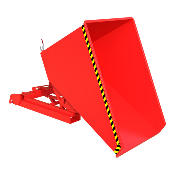Bauer Südlohn Récipient à copeaux S4A 1200, peint, rouge feu