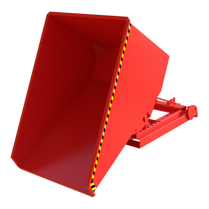 Bauer Südlohn Récipient à copeaux S4A 1200, peint, rouge feu