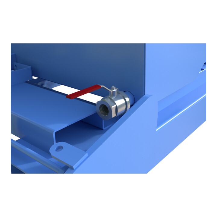 Bauer Südlohn Récipient à copeaux S4A 600, peint, bleu clair