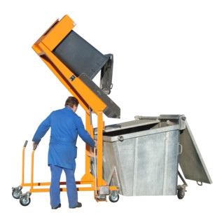 Bauer Südlohn Station basculeuse pour poubelles MKS-H, laquée