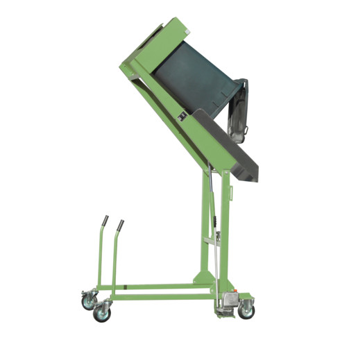 Bauer Südlohn Station bascule pour poubelles MKS-H, laquée, vert réséda