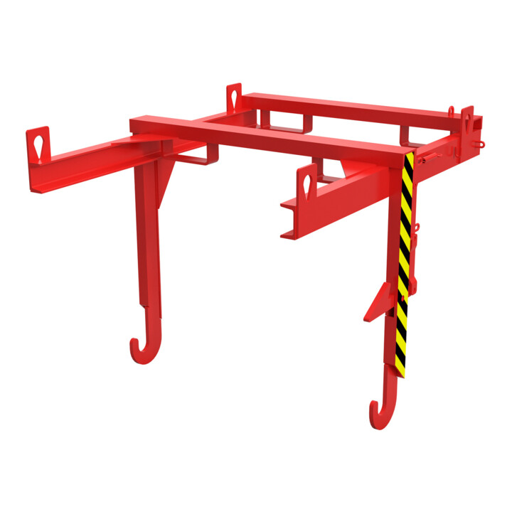 Bauer Südlohn Traverse pour benne empilable BKT 90, peinte, rouge feu