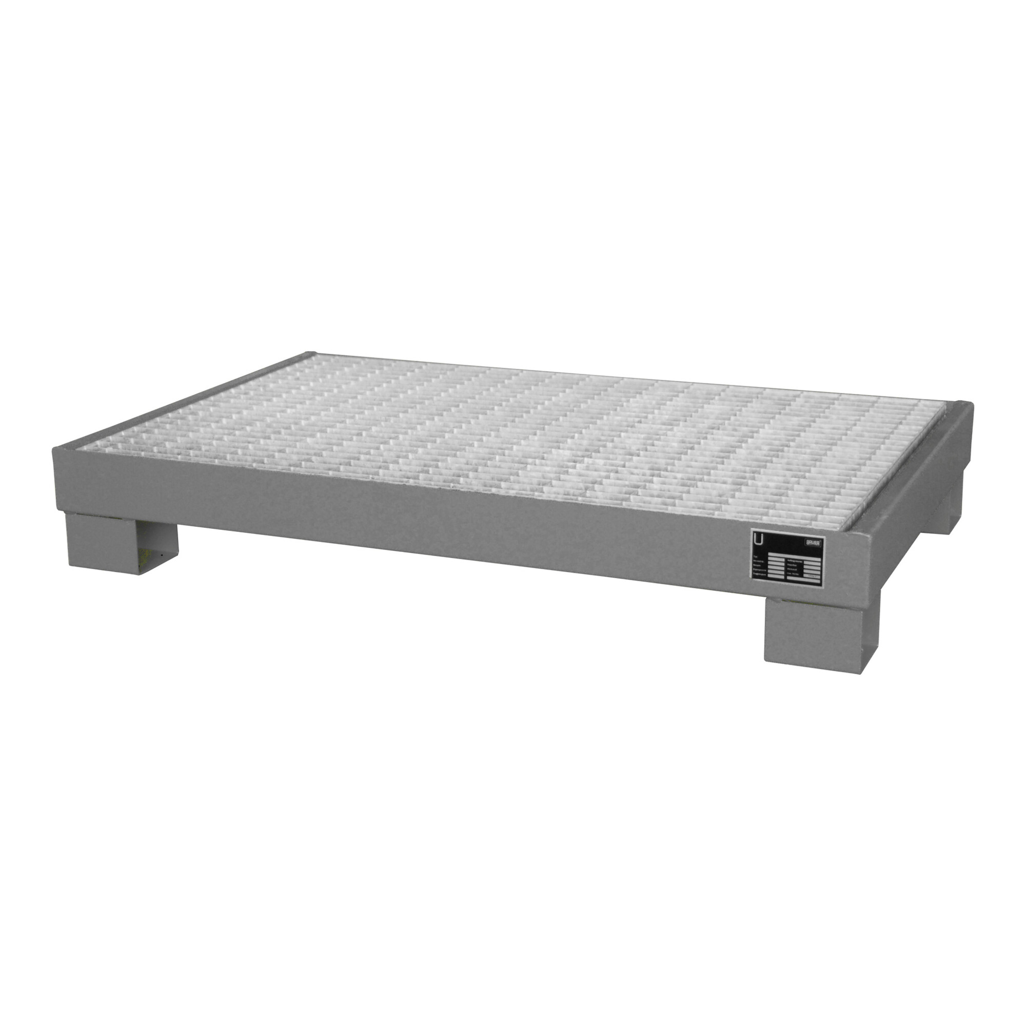 Bauer Südlohn AW 60-3/M Auffangwanne lackiert in Mausgrau, 4471-58-0000-5