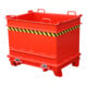 Bauer Südlohn Baustoffcontainer BC 1000 (Steinklammer-Entriegelung), lackiert, Feuerrot