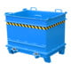Bauer Südlohn Baustoffcontainer BC 1000 (Steinklammer-Entriegelung), lackiert, Lichtblau