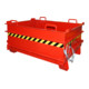 Bauer Südlohn Baustoffcontainer BC 500, lackiert, Feuerrot