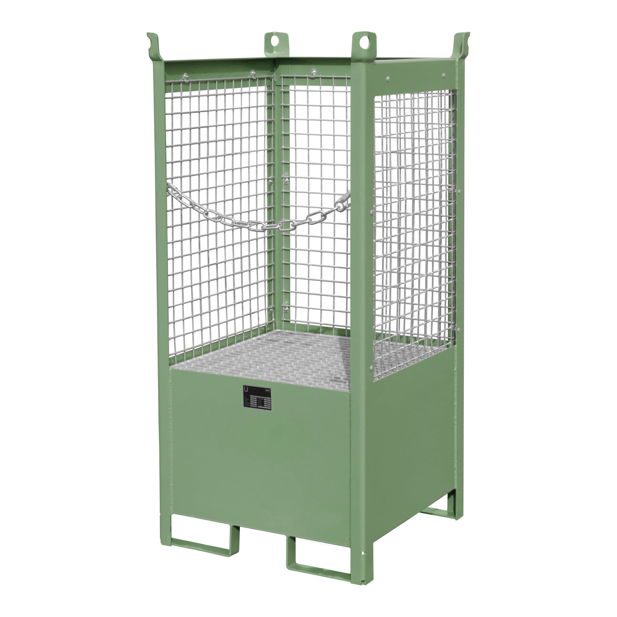 Bauer Südlohn Fass-Stapelpalette FSP-1 D, lackiert, Resedagrün