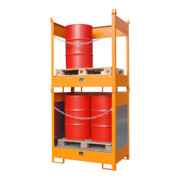 Bauer Südlohn Fass-Stapelpalette FSP-2 G, lackiert, Gelborange-5