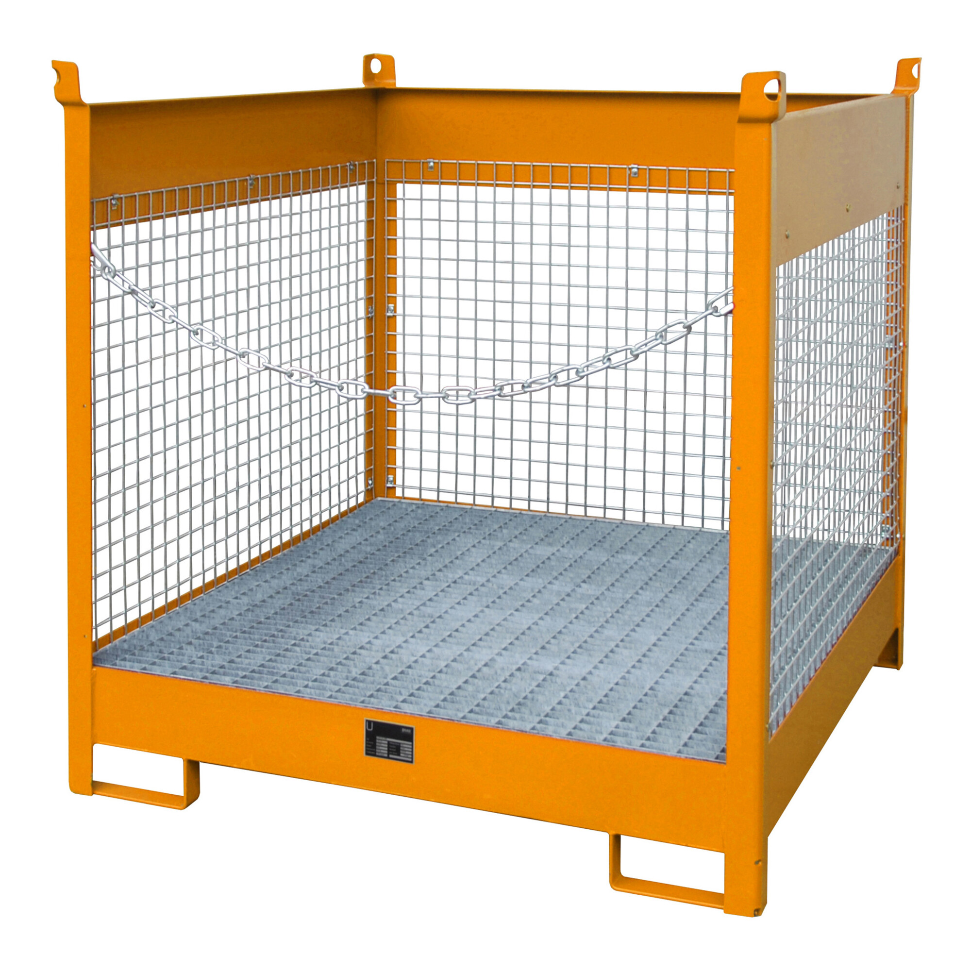 Bauer Südlohn Fass-Stapelpalette FSP-4 D, lackiert, Gelborange