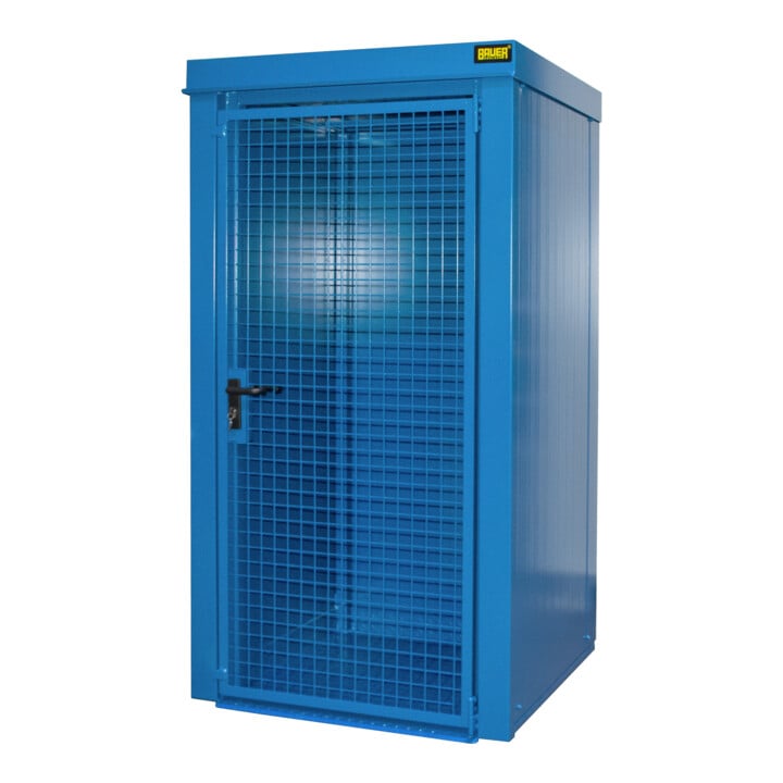 Bauer Südlohn Gasflaschen-Container GFC-B M0, lackiert, Lichtblau