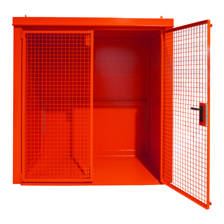 Bauer Südlohn Gasflaschen-Container GFC-B M2, lackiert, Feuerrot