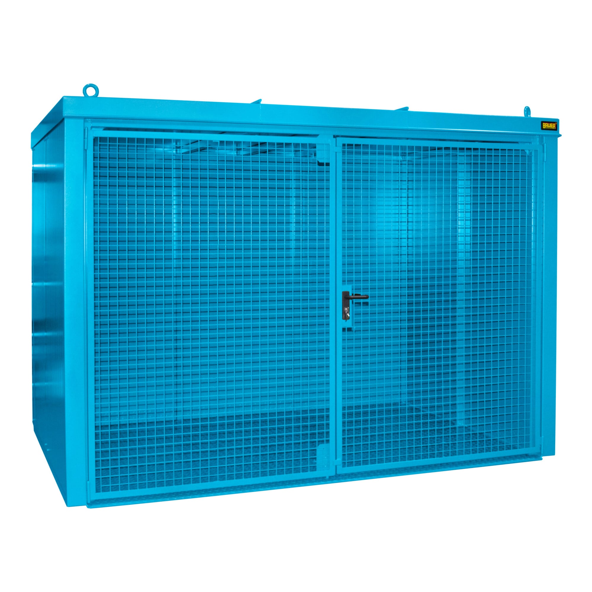 Bauer Südlohn Gasflaschen-Container GFC-B M5, lackiert, Lichtblau
