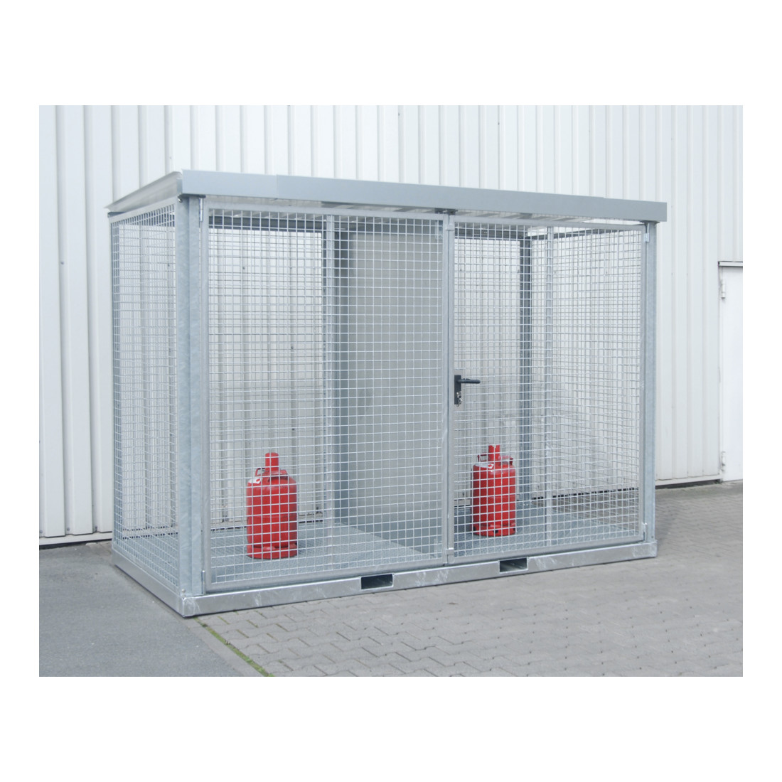 Bauer Südlohn Gasflaschen-Container GFC-E/G M4, feuerverzinkt