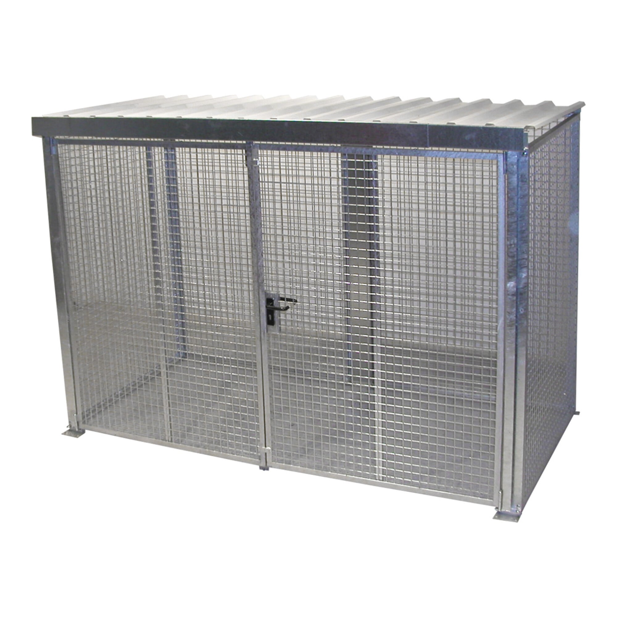 Bauer Südlohn Gasflaschen-Container GFC-M4/D-DF, feuerverzinkt