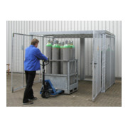 Bauer Südlohn Gasflaschen-Container GFC-M5/D-DF, feuerverzinkt-3