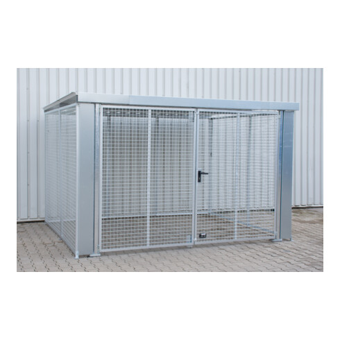 Bauer Südlohn Gasflaschen-Container GFC-M6/D-DF, feuerverzinkt