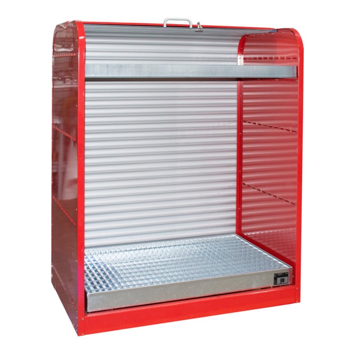 Bauer Südlohn Gefahrstoff-Rollladenschrank RSG-3, lackiert, Feuerrot