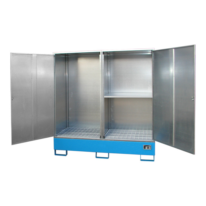 Bauer Südlohn Gefahrstoff-Schrank GS-2, lackiert, Lichtblau
