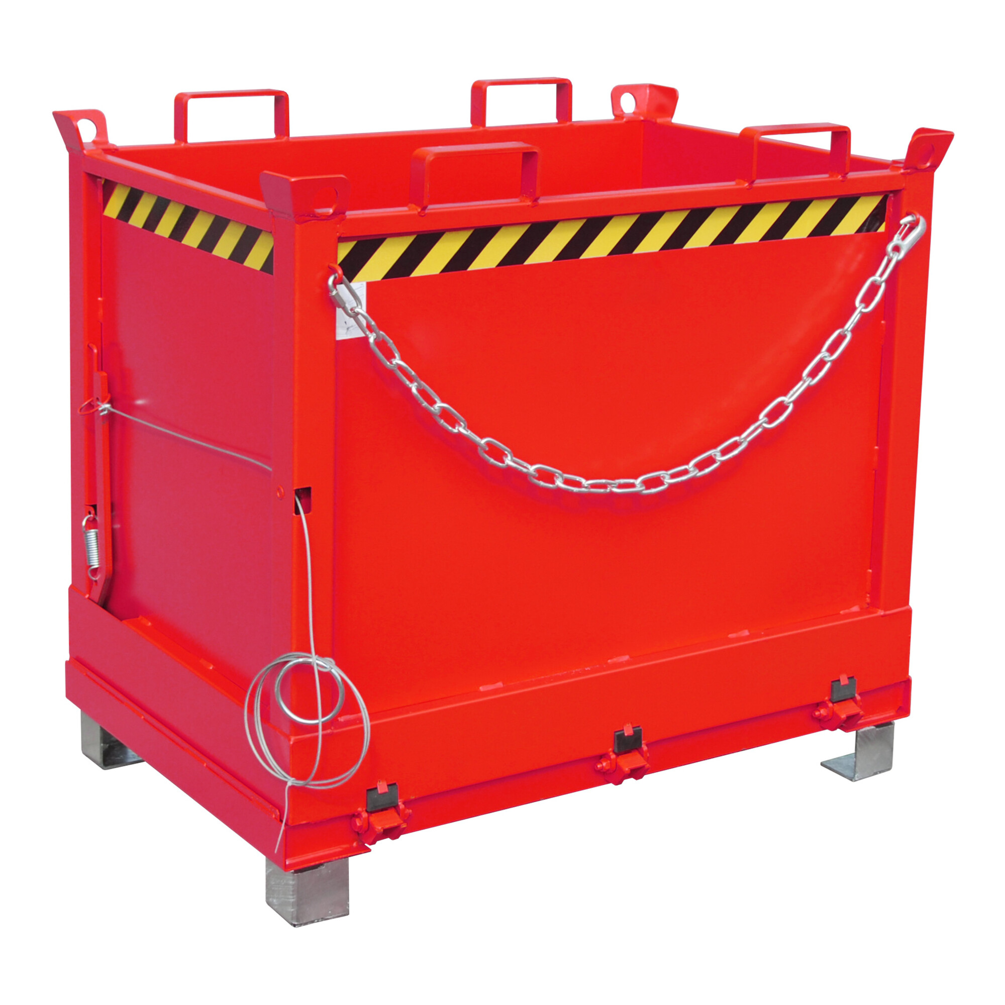 Bauer Südlohn Klappbodenbehälter FB 750, lackiert, Feuerrot