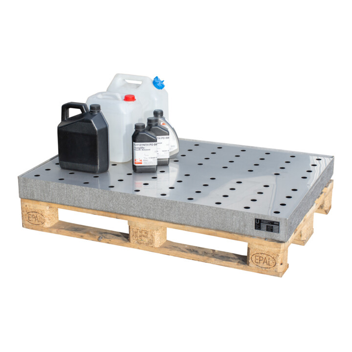 Bauer Südlohn Kleingebindewanne für Paletten KGW-P 3/M V4A, Edelstahl 1.4571