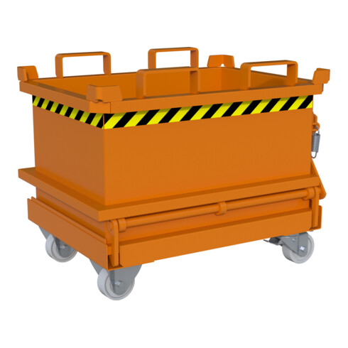 Bauer Südlohn Mini-Klappbodenbehälter MSB 150, lackiert, Gelborange