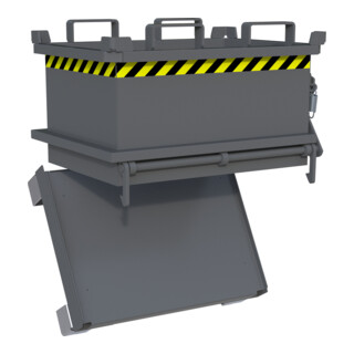 Bauer Südlohn Mini-Klappbodenbehälter MSB 150, lackiert