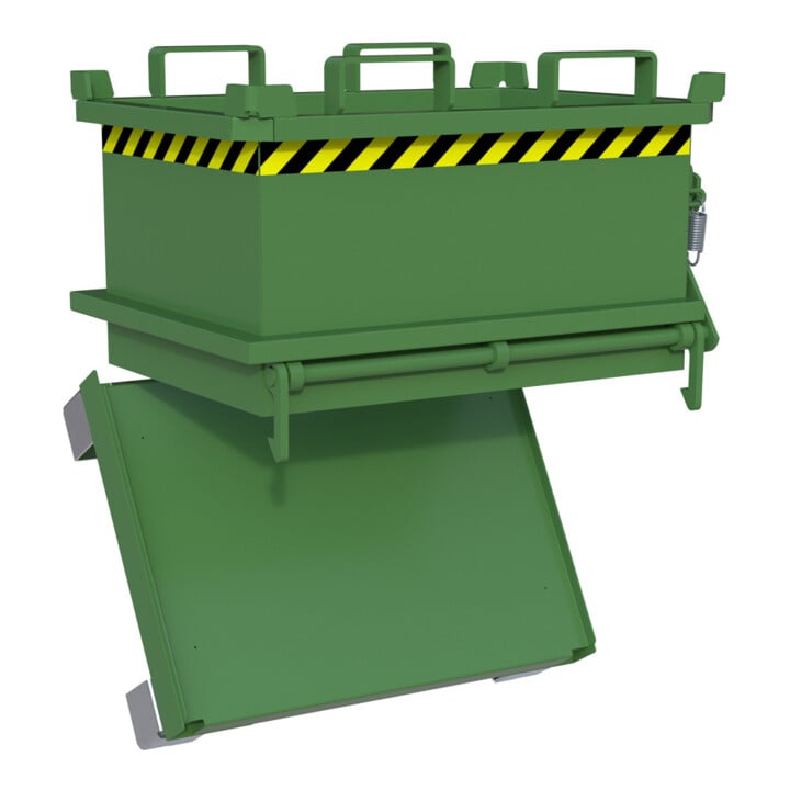 Bauer Südlohn Mini-Klappbodenbehälter MSB 150, lackiert, Resedagrün