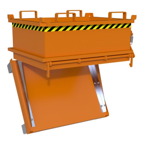 Bauer Südlohn Mini-Klappbodenbehälter MSB 250, lackiert, Gelborange