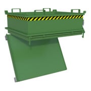 Bauer Südlohn Mini-Klappbodenbehälter MSB 400, lackiert, Resedagrün-2