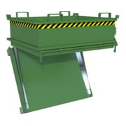 Bauer Südlohn Mini-Klappbodenbehälter MSB 400, lackiert, Resedagrün-5