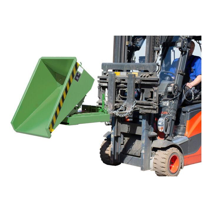 Bauer Südlohn Mini-Spänebehälter EXPO-E 150, lackiert, Resedagrün