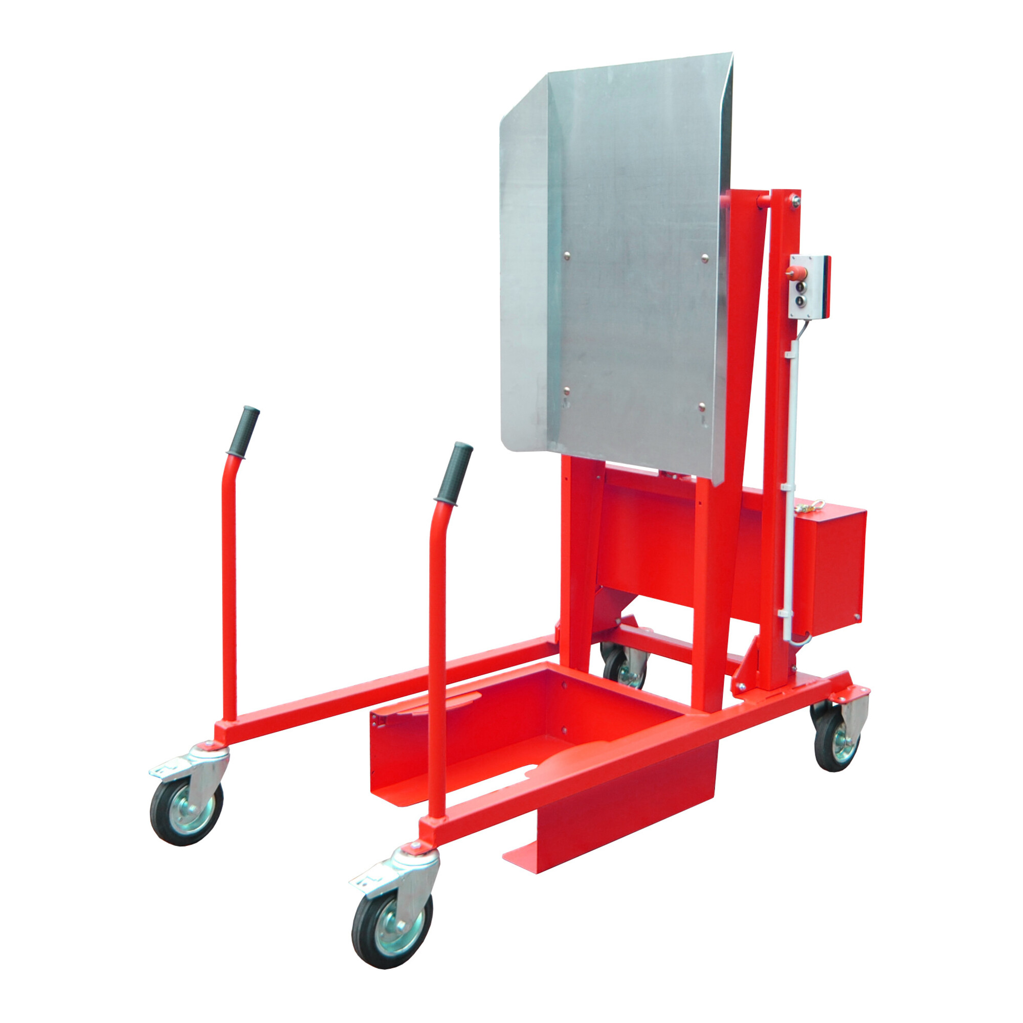 Bauer Südlohn Mülltonnen-Kippstation MKS-12V, lackiert, Feuerrot