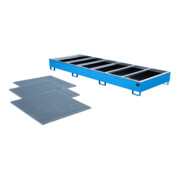 Bauer Südlohn Regalwanne mit PE-Einsatz RW-GR 3600-3 PE, lackiert, Lichtblau-2