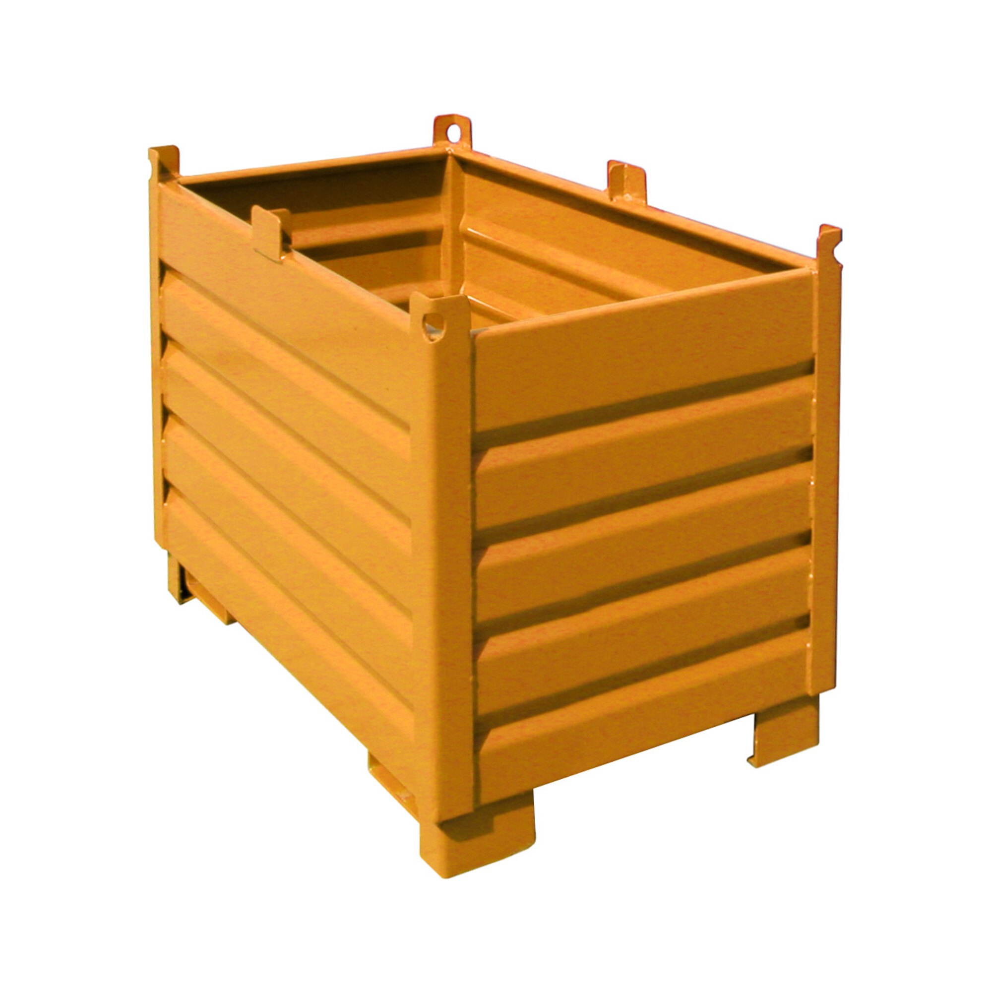 Bauer Südlohn SBS 500 Sammelbehälter-System, lackiert, Gelborange aus Stahl für Schüttgut bis 500 l, 4511-01-0000-1