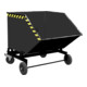 Bauer Südlohn Späne-Kastenwagen SKW 1000, lackiert, Schwarzgrau-1