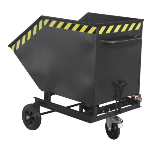 Bauer Südlohn Späne-Kastenwagen SKW 400, lackiert, Schwarzgrau