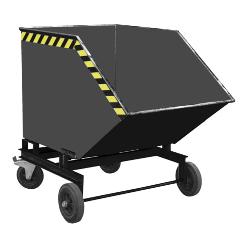 Bauer Südlohn Späne-Kastenwagen SKW 600, lackiert, Schwarzgrau