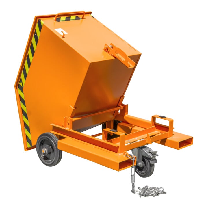 Bauer Südlohn Späne-Kastenwagen SKW-ET 250, lackiert, Gelborange