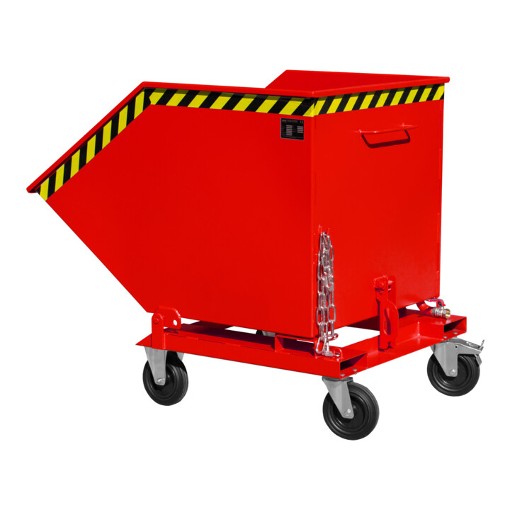 Bauer Südlohn Späne-Kippmulde SKK 800, lackiert, Feuerrot