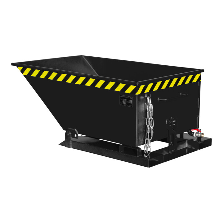 Bauer Südlohn Späne-Kippmulde SKN 400, lackiert, Schwarzgrau
