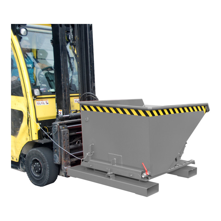 Bauer Südlohn Spänebehälter S3S 600, lackiert, Mausgrau