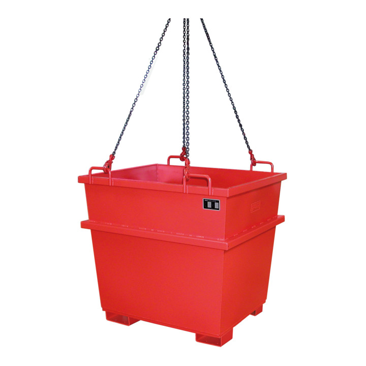 Bauer Südlohn Universalcontainer UC 1000, lackiert, Feuerrot