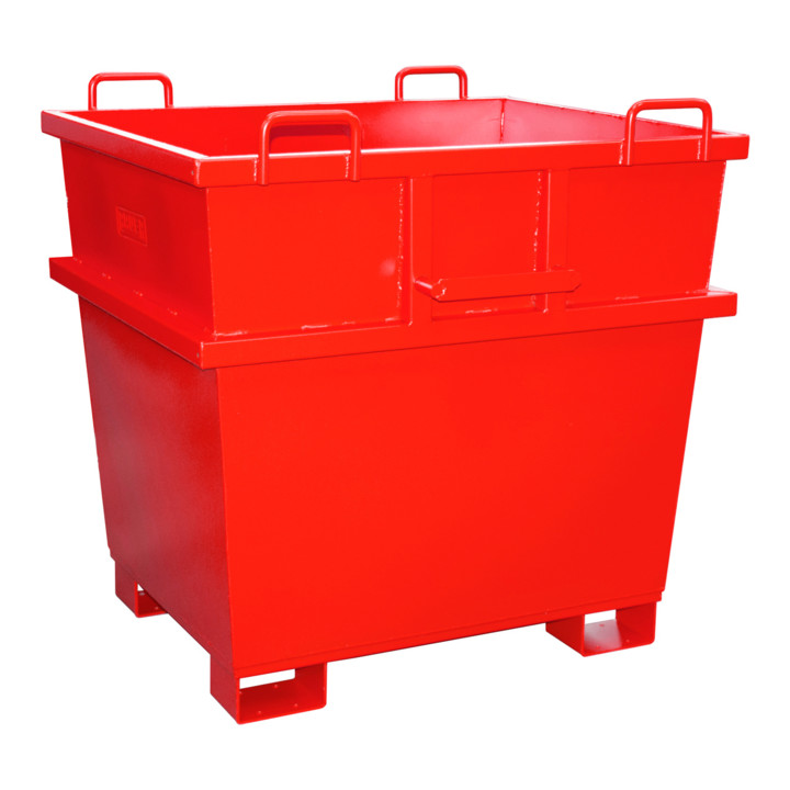Bauer Südlohn Universalcontainer UC 1000, lackiert, Feuerrot