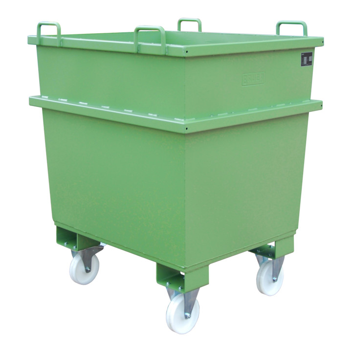 Bauer Südlohn Universalcontainer UC 1000, lackiert, Resedagrün