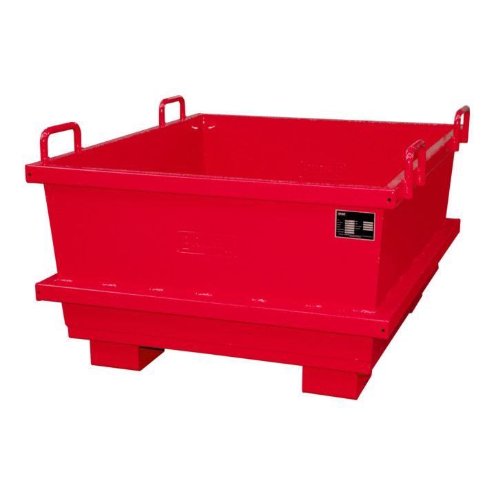 Bauer Südlohn Universalcontainer UC 500, lackiert, Feuerrot