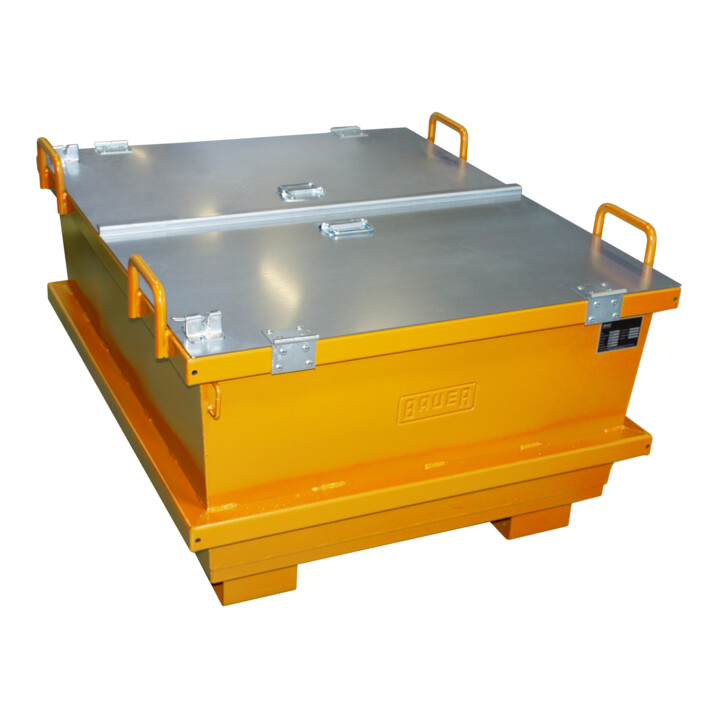 Bauer Südlohn Universalcontainer UC 500, lackiert, Gelborange