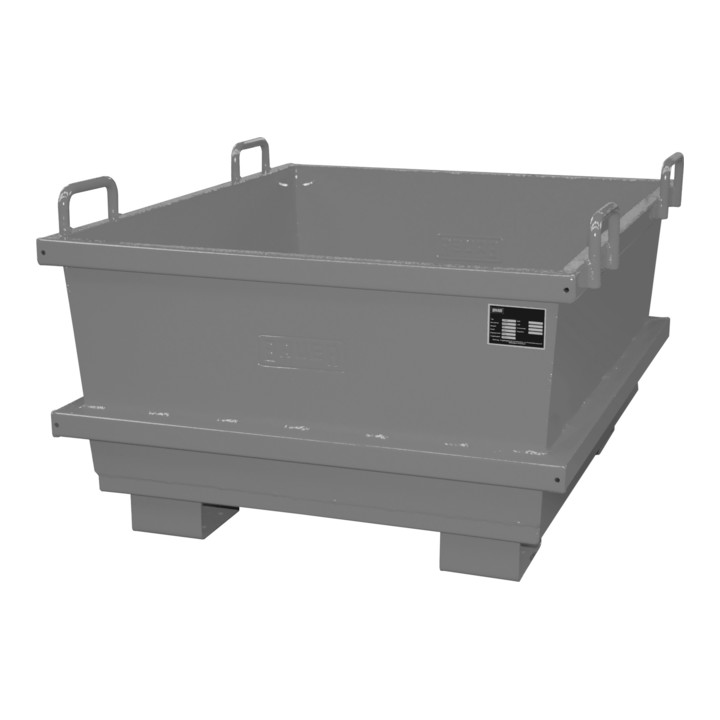 Bauer Südlohn Universalcontainer UC 500, lackiert, Mausgrau